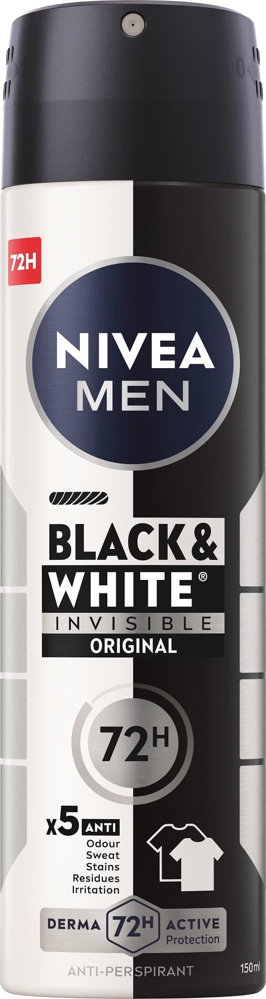 Nivea Men Black & white invisible original sprej antiperspirant