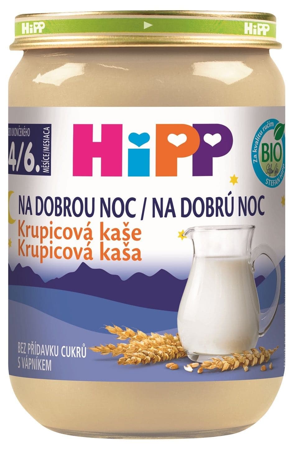 HiPP BIO Kaše na dobrou noc krupicová 190 g