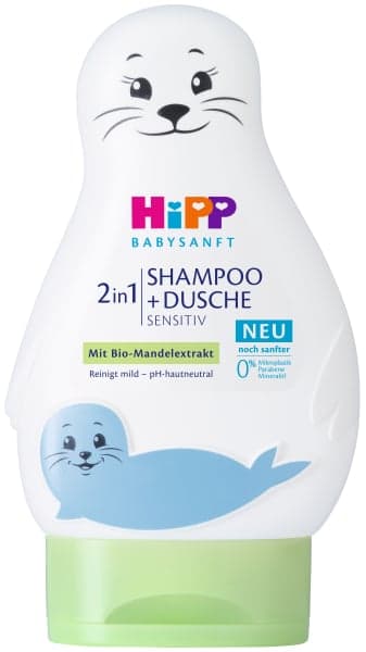 HiPP Babysanft Šampón Vlasy & Tělo Lachtan