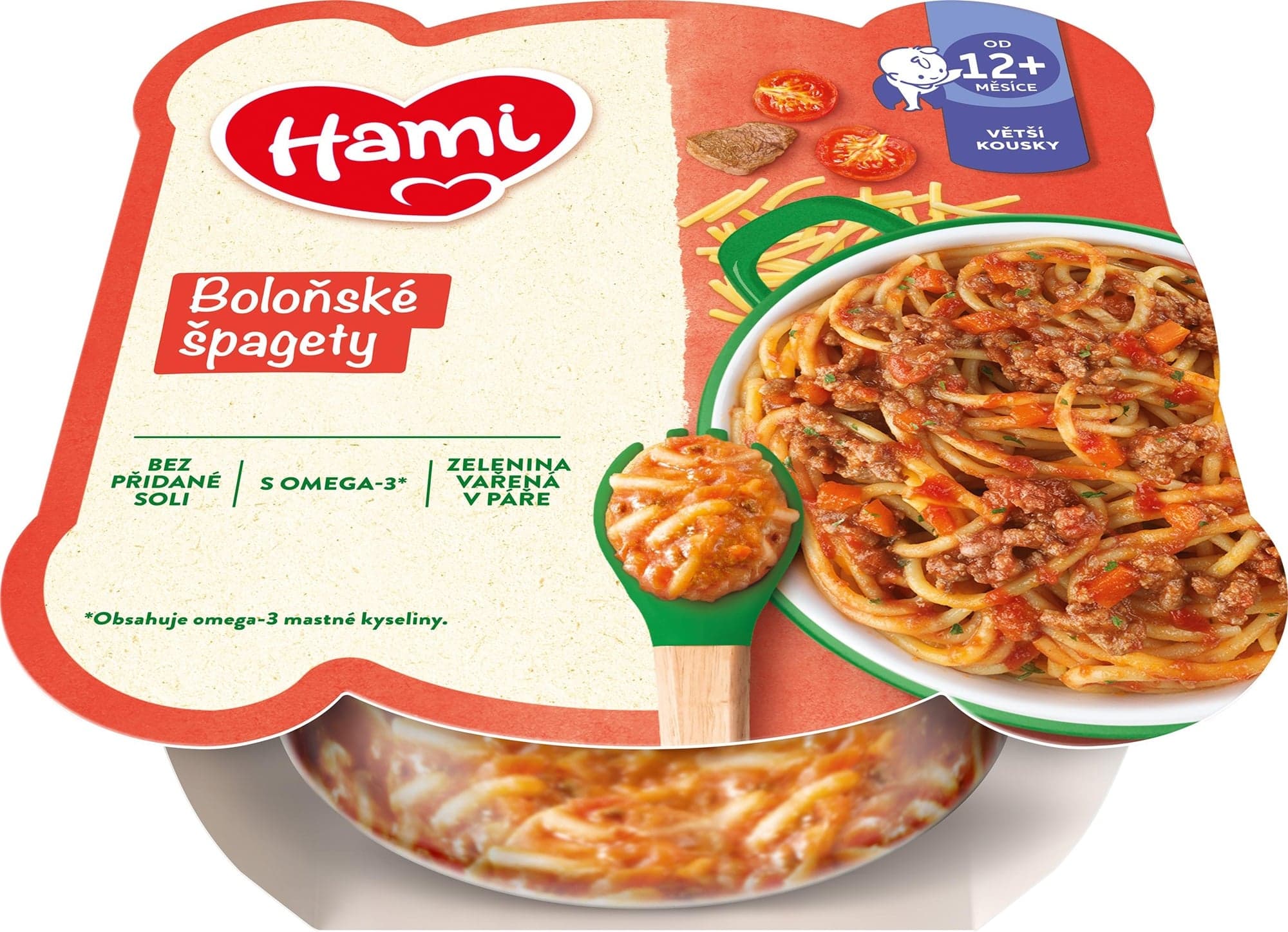 Hami Příkrm masozeleninový talířek boloňské špagety