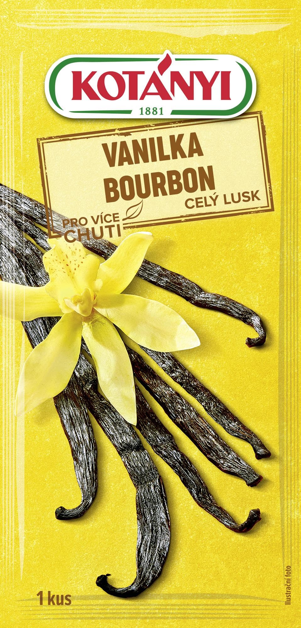 Kotányi Vanilka Bourbon celý lusk 3 g