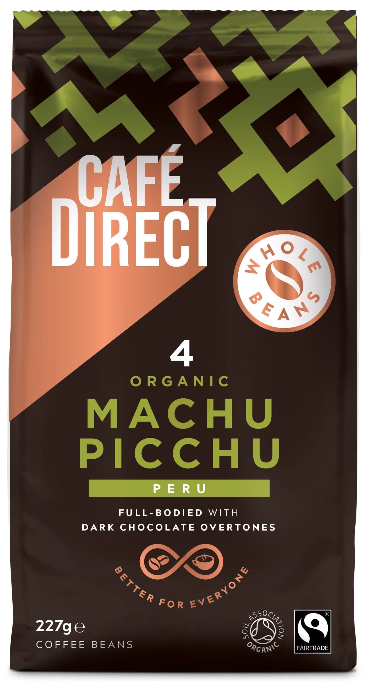 Cafédirect BIO Machu Picchu SCA 82 zrnková káva