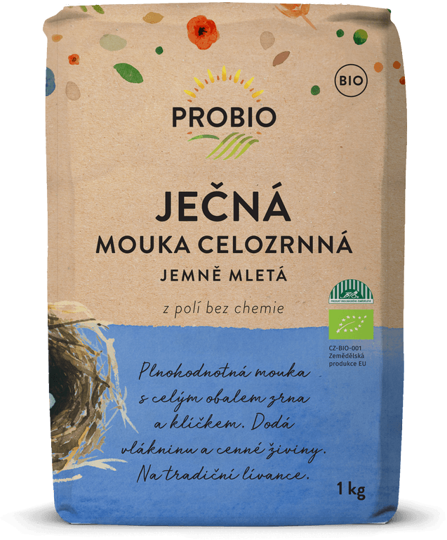 Probio BIO Ječná mouka celozrnná jemně mletá