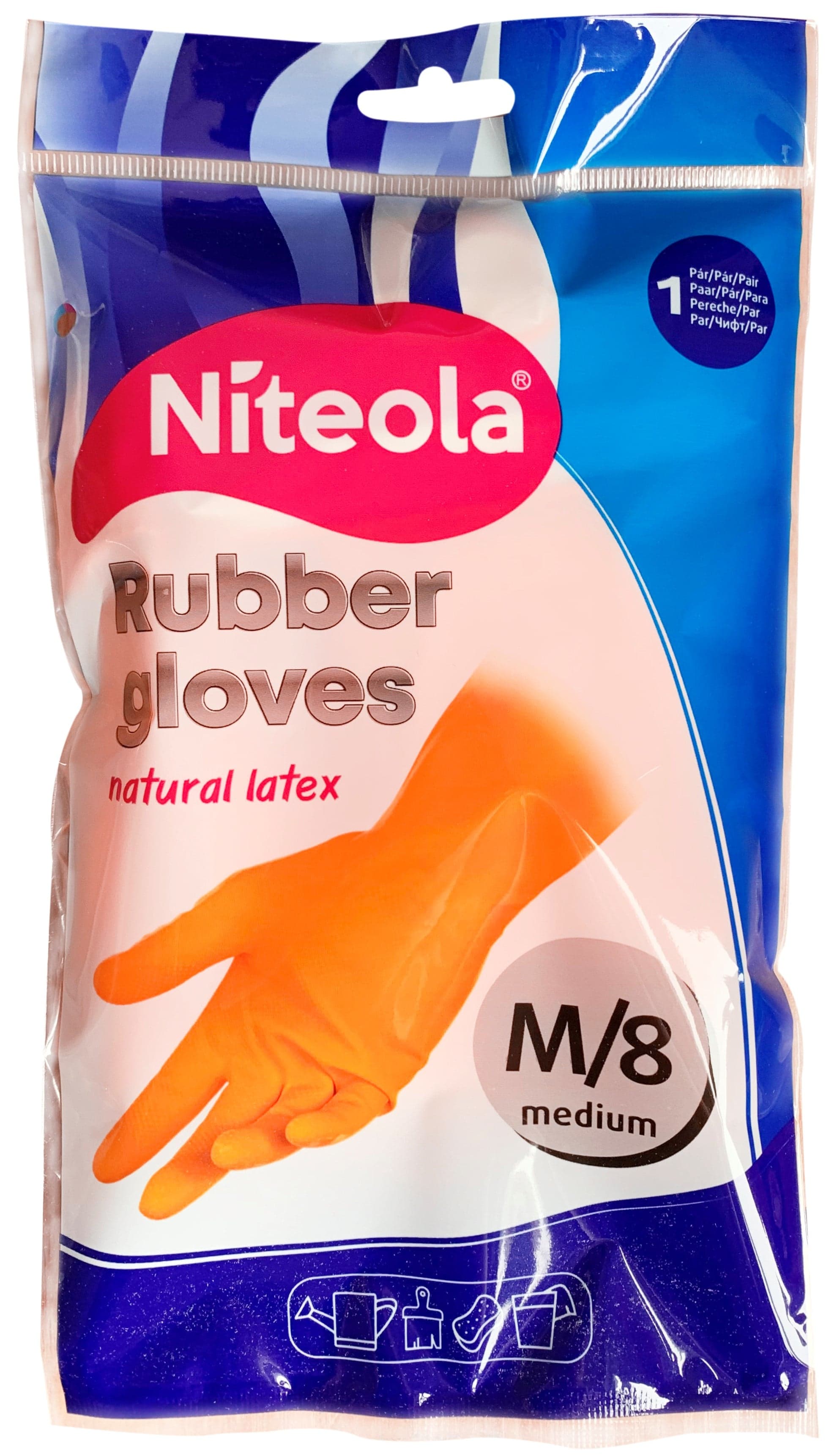 Niteola Gumové rukavice latexové M