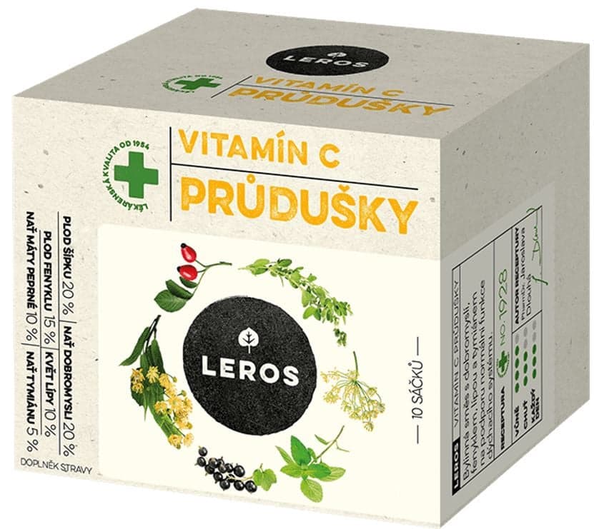 Leros Natur Průdušky s vitamínem C čaj
