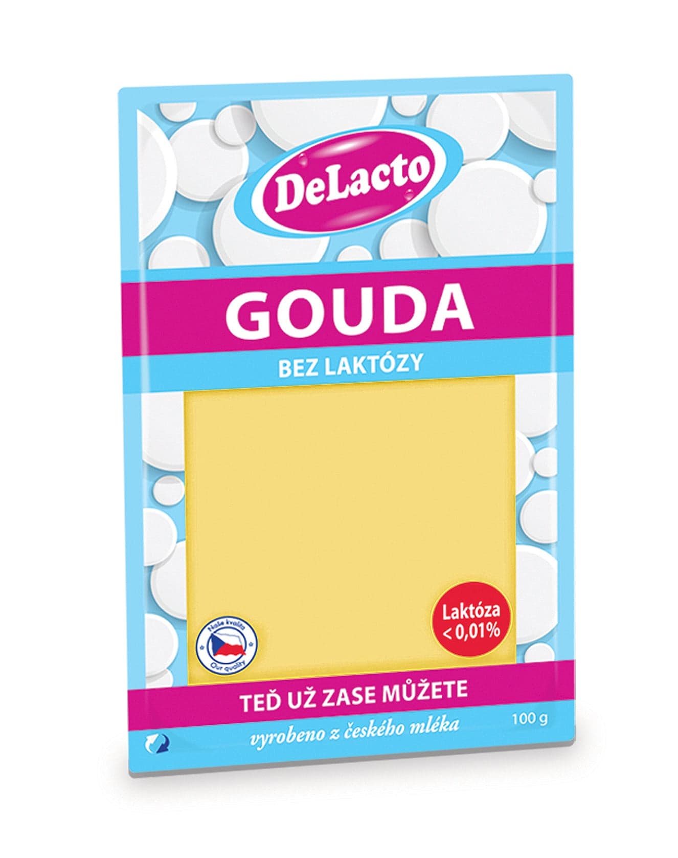 Delacto Gouda plátky bez laktózy 100 g