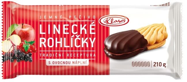 Klasa Linecké rohlíčky polomáčené s ovocnou náplní