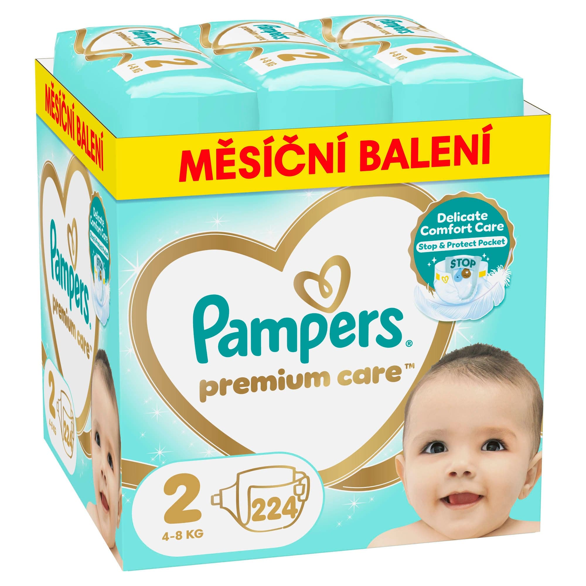 Pampers Premium care jednorázové plenky 2 (4–8 kg)