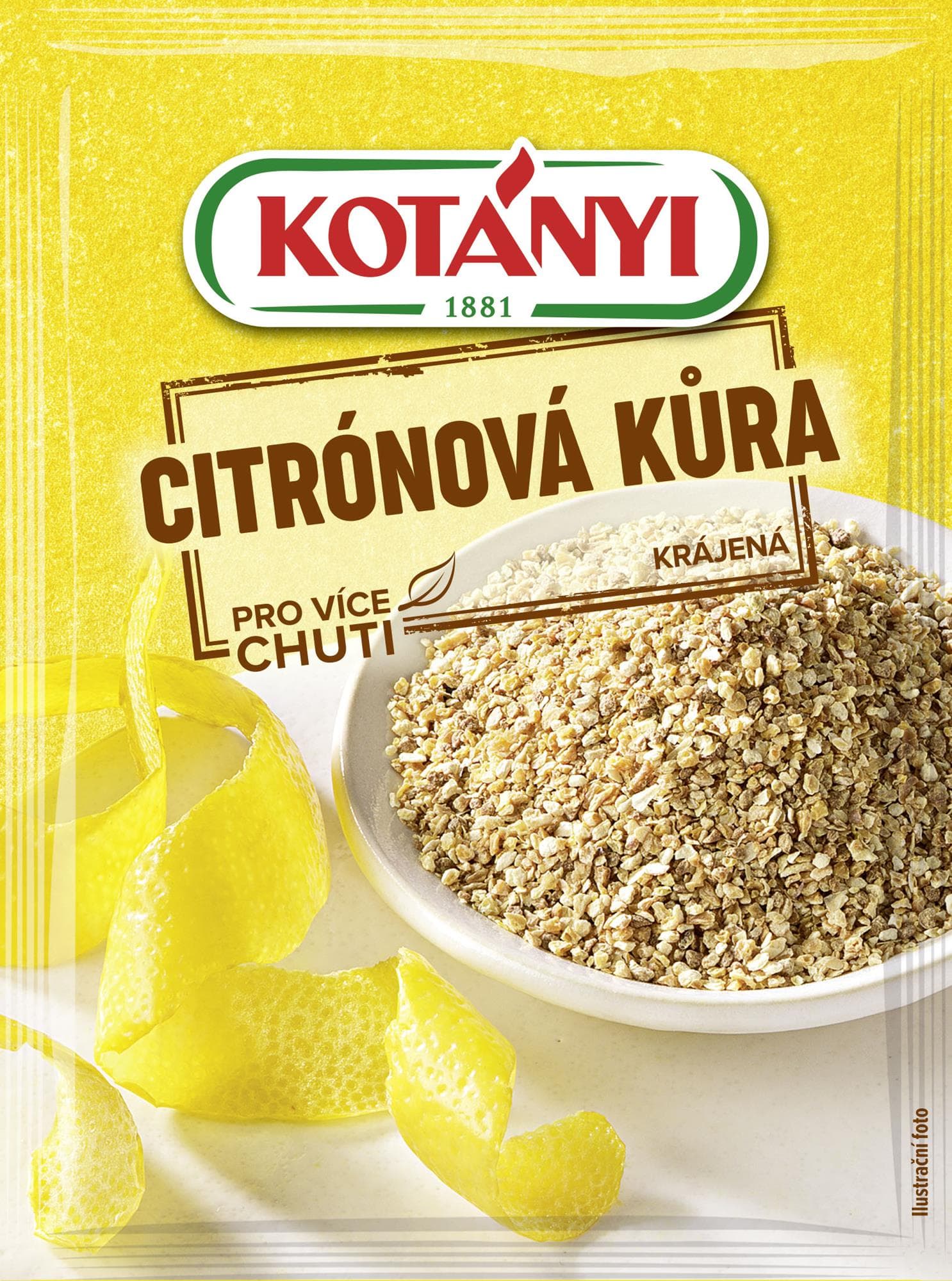 Kotányi Citronová kůra krájená 14 g