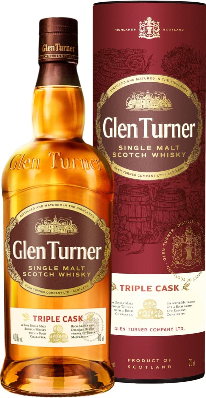 Glen Turner Single Malt Scotch Whisky, dárkové balení 40% obj.