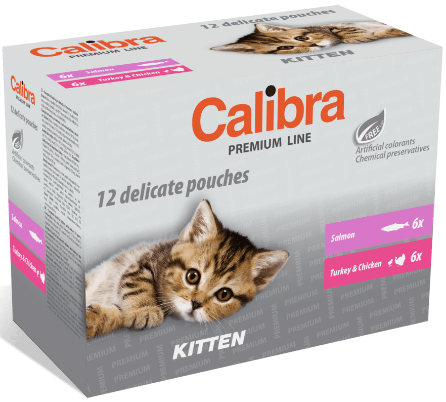 Calibra Cat kitten kapsičky pro koťata multipack (12×100 g)