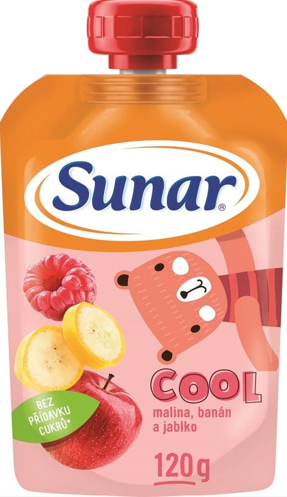 Sunar Cool Ovocná kapsička malina, banán a jablko od 12. měsíce