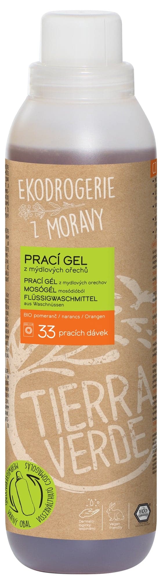 Tierra Verde Prací gel s BIO pomerančovou silicí (1 l)