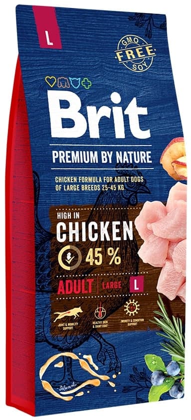 Brit Premium by Nature Adult L Chicken pro psy