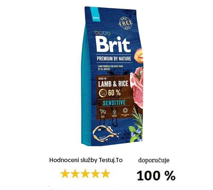 Brit Premium by Nature Sensitive Lamb & Rice pro psy