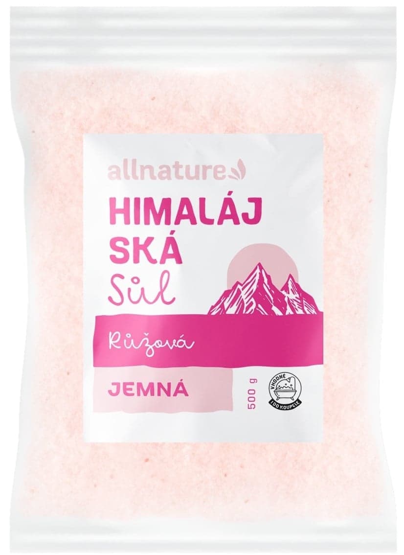 Allnature Himalájská sůl růžová jemná