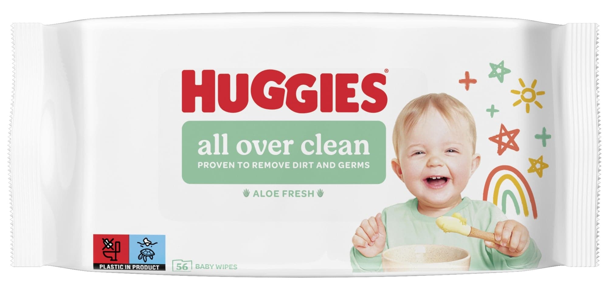 Huggies® All over the clean dětské vlhčené ubrousky