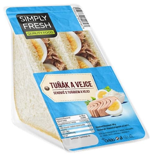 Simply fresh Sendvič Tuňák a vejce 188 g