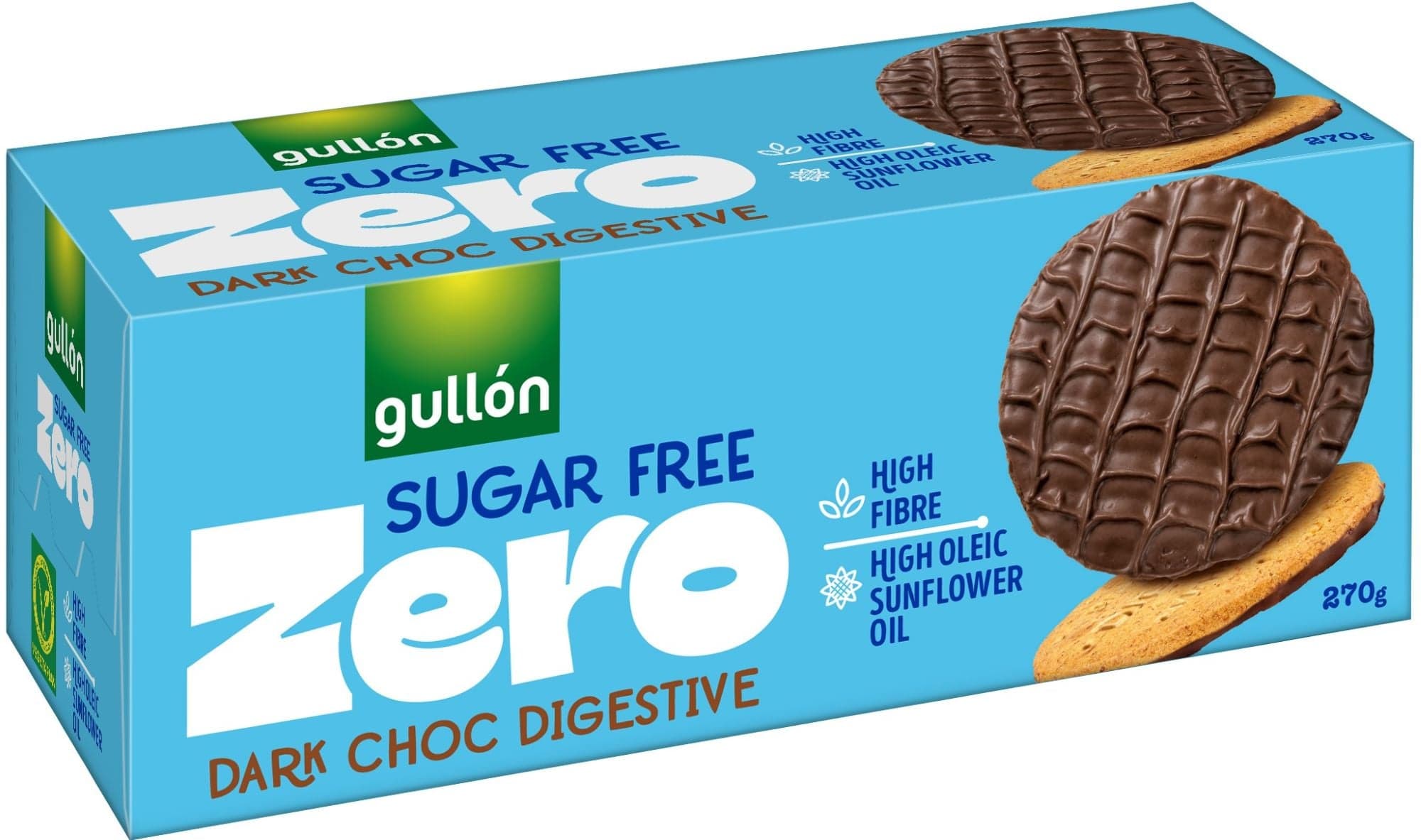 Gullón Digestive – Celozrnné sušenky polomáčené, bez cukru