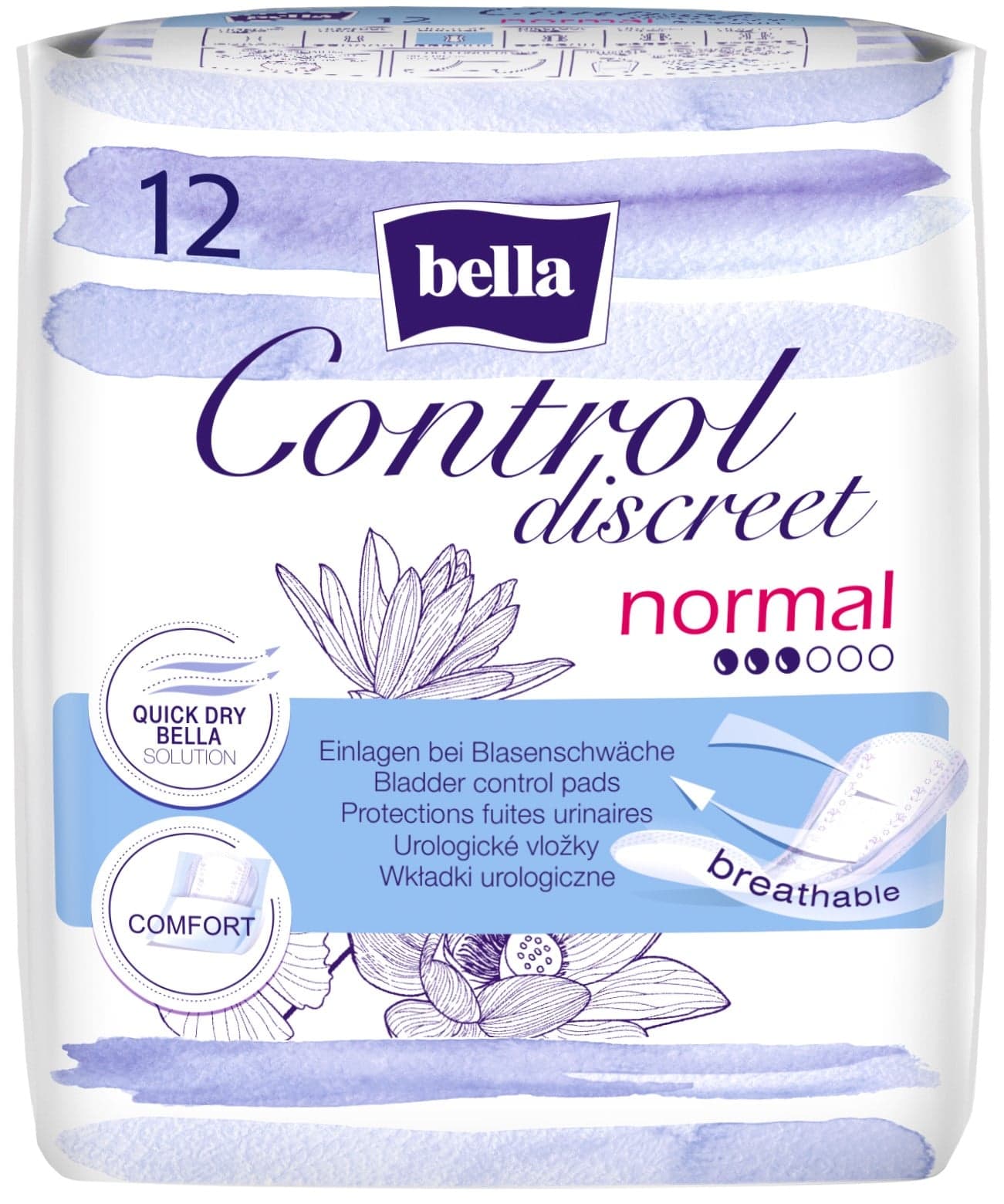 Bella Control discreet Normal Vložky
