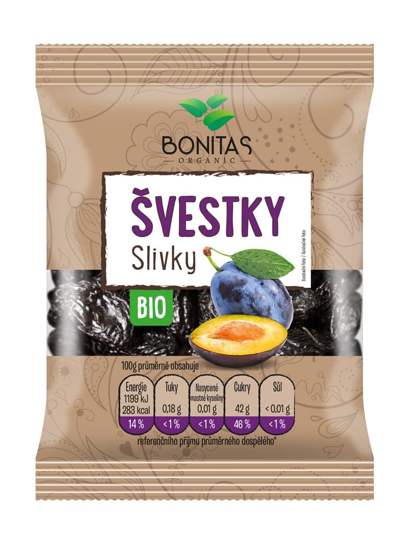 Bonitas BIO Švestky sušené vypeckované