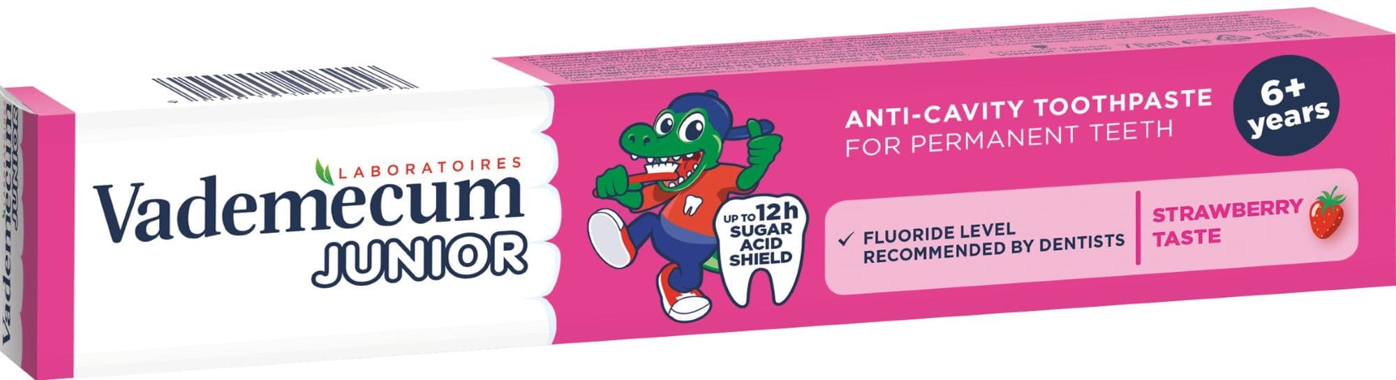 Vademecum Dětská zubní pasta jahoda 6+