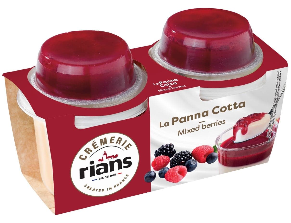 Rians La Panna Cotta Red Fruit 2×120 g