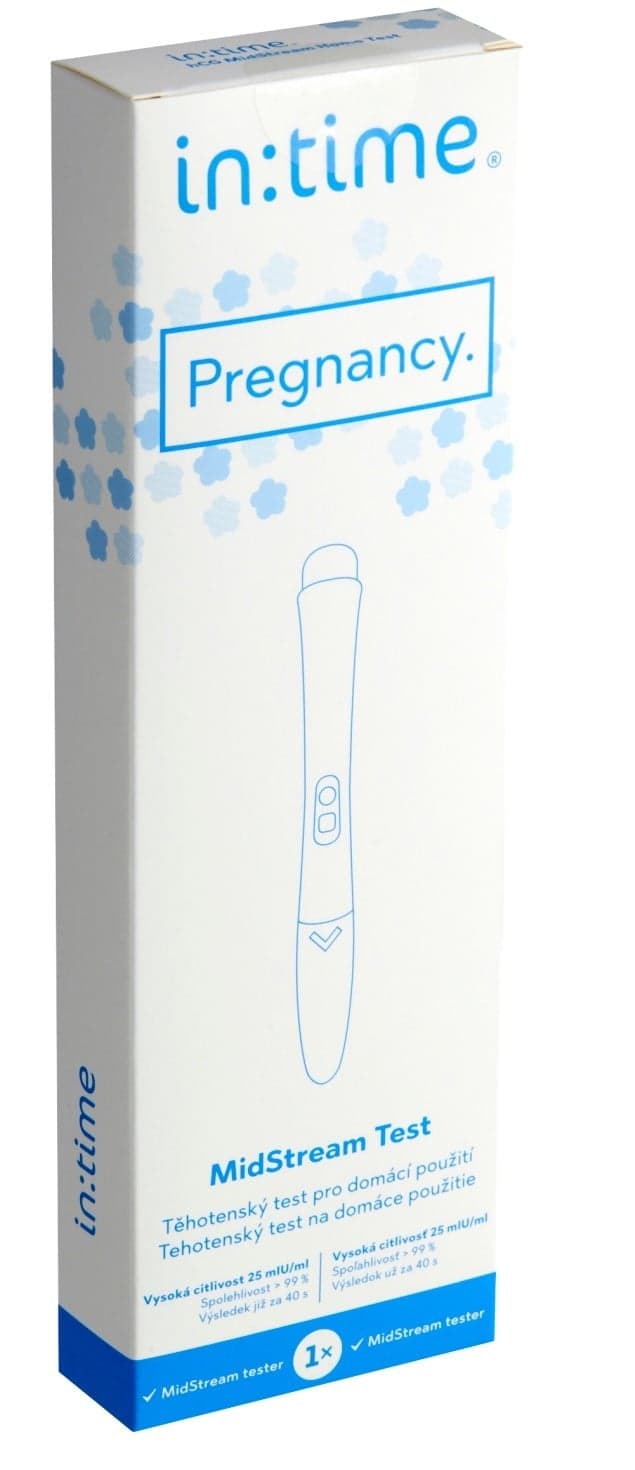 IntiMed Pregnancy hCG MidStream Test těhotenský test pro domácí použití