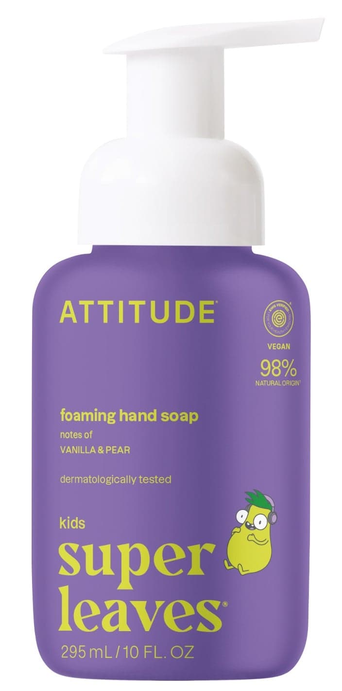 Attitude Super Leaves Kids pěnivé mýdlo na ruce, vanilka a hruška 295 ml