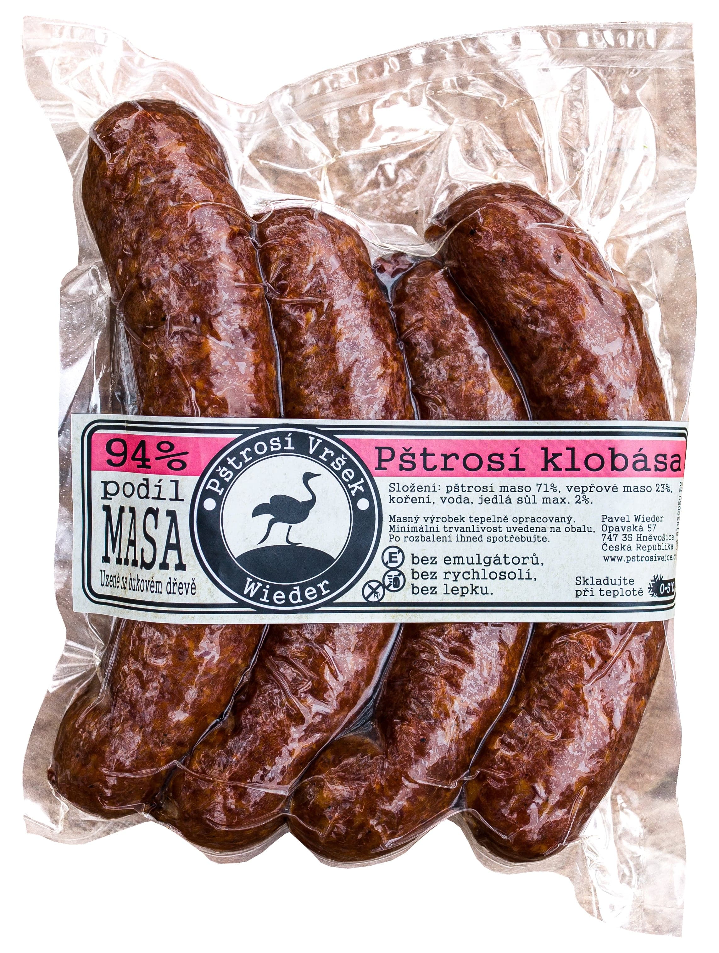 Farma Wieder Pštrosí klobása