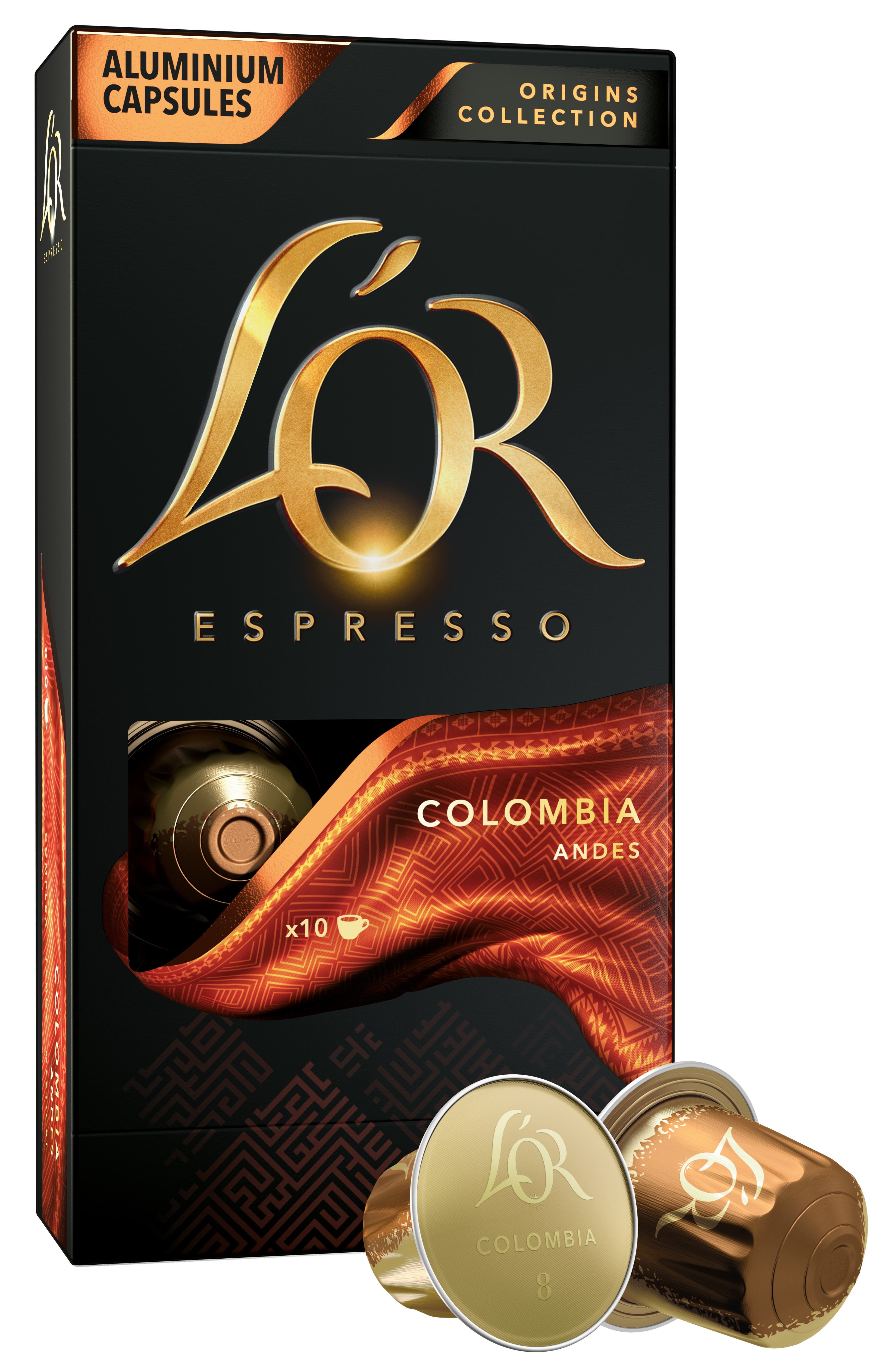 L'OR Colombia Single Origin kapsle pro kávovary Nespresso Original 10 ks