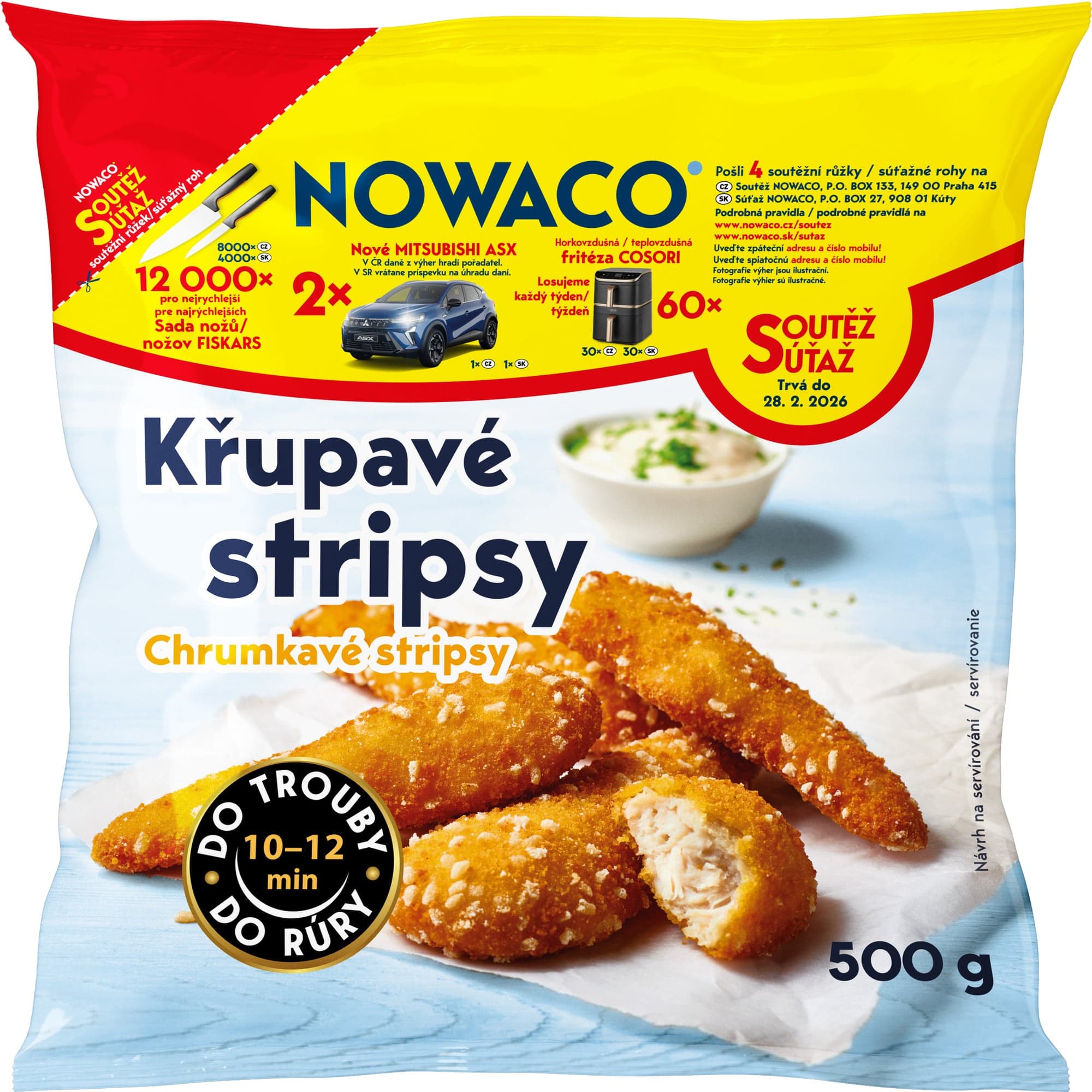 Nowaco Kuřecí stripsy obalované