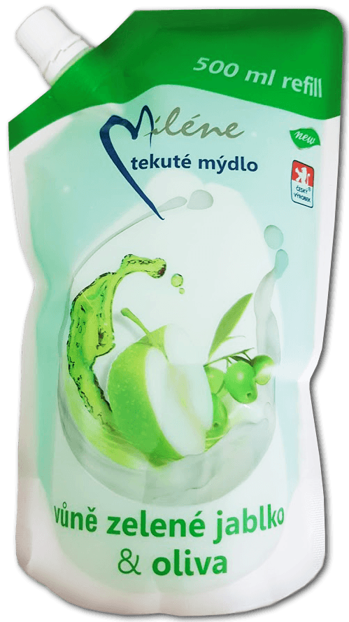 Miléne Zelené jablko a oliva tekuté mýdlo náhradní náplň