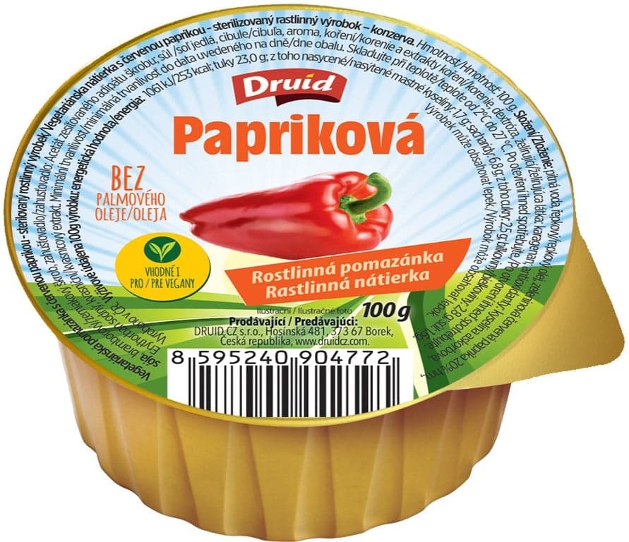 Druid Vegetariánská papriková pomazánka