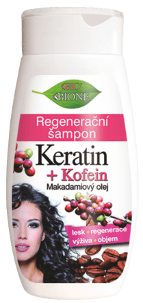 Bione cosmetics BIO Regenerační šampon keratin a kofein