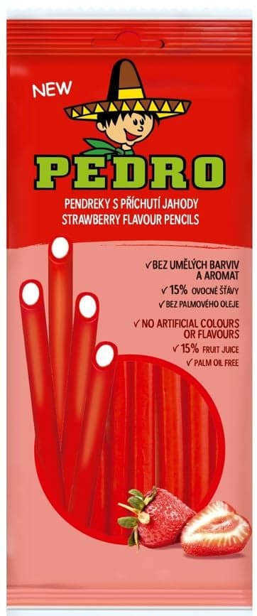 Pedro Pendreky s příchutí jahody