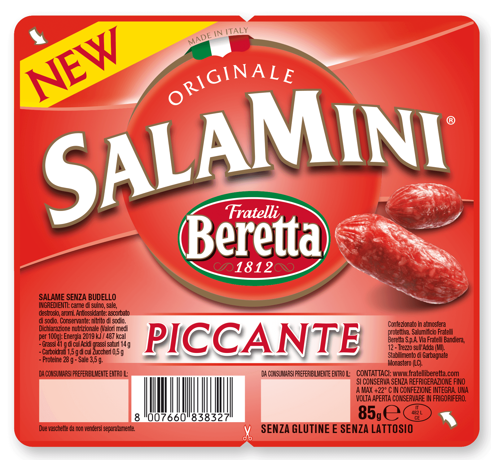 Fratelli Beretta Tapasové SalaMini pikantní