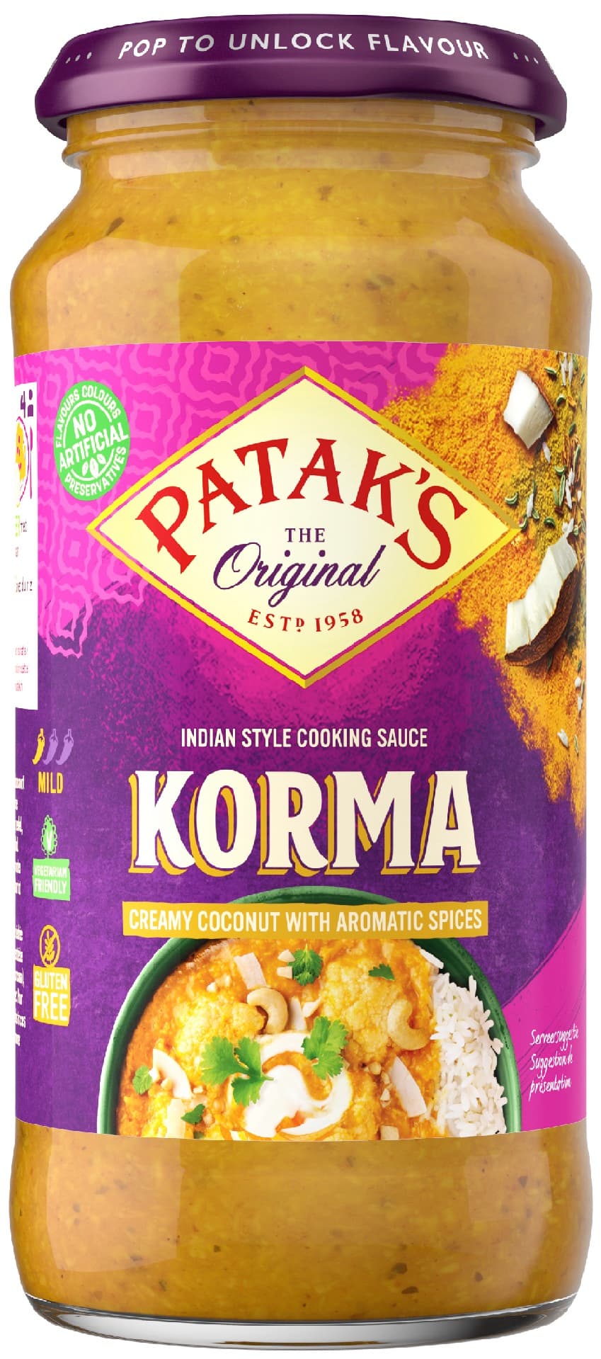 Patak's Korma kari omáčka 450 g