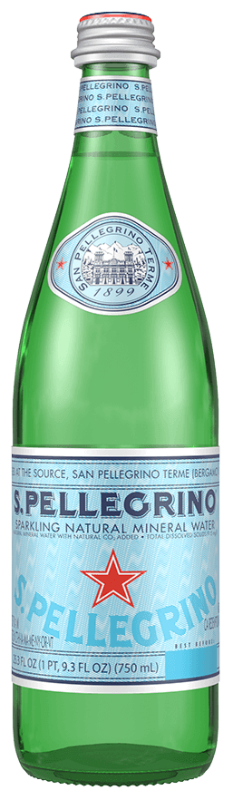 San Pellegrino minerální voda perlivá sklo