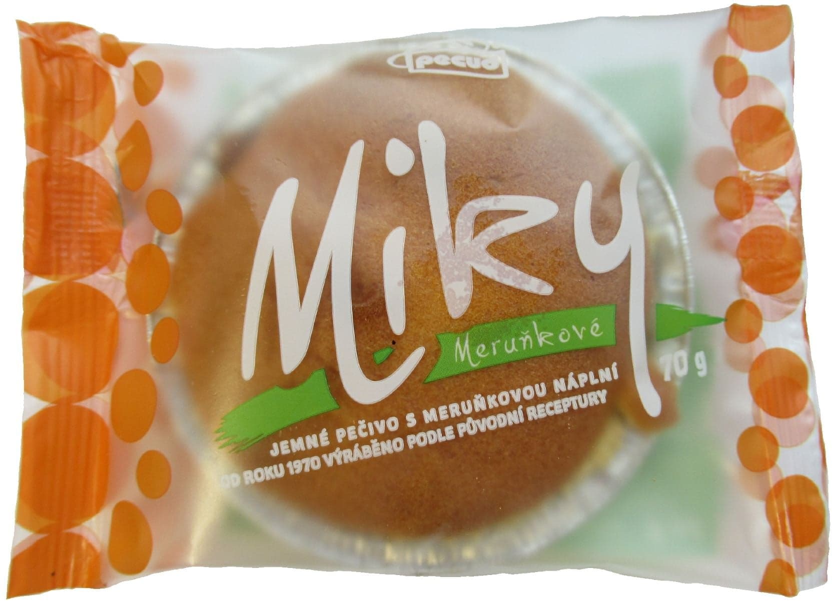 Pecud Miky jemné pečivo s meruňkovou náplní