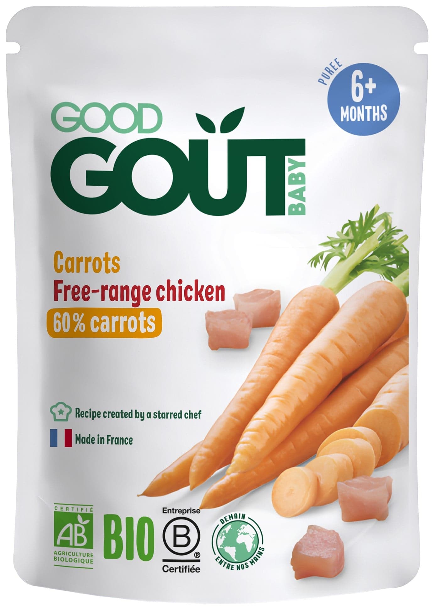Good Gout BIO Mrkev s farmářským kuřátkem