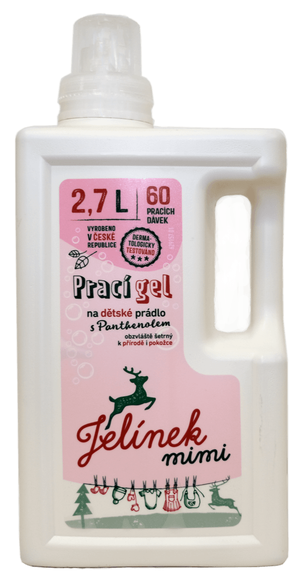Jelínek Prací gel na dětské prádlo s panthenolem mimi (2,7l)