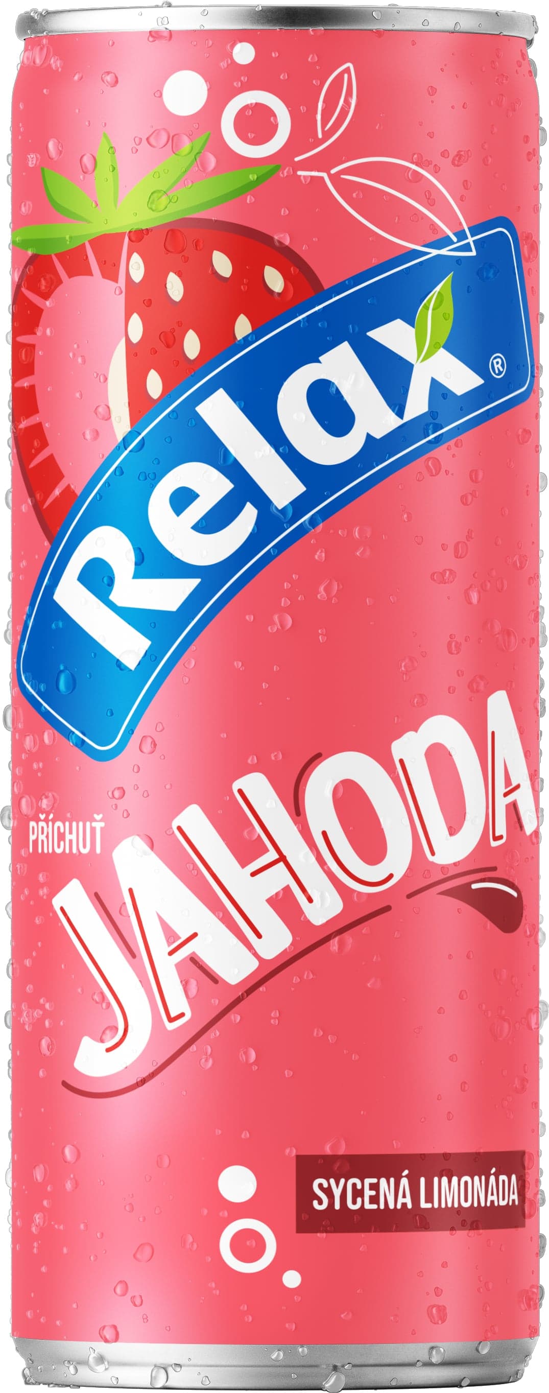 Relax Jahoda sycená limonáda 330 ml