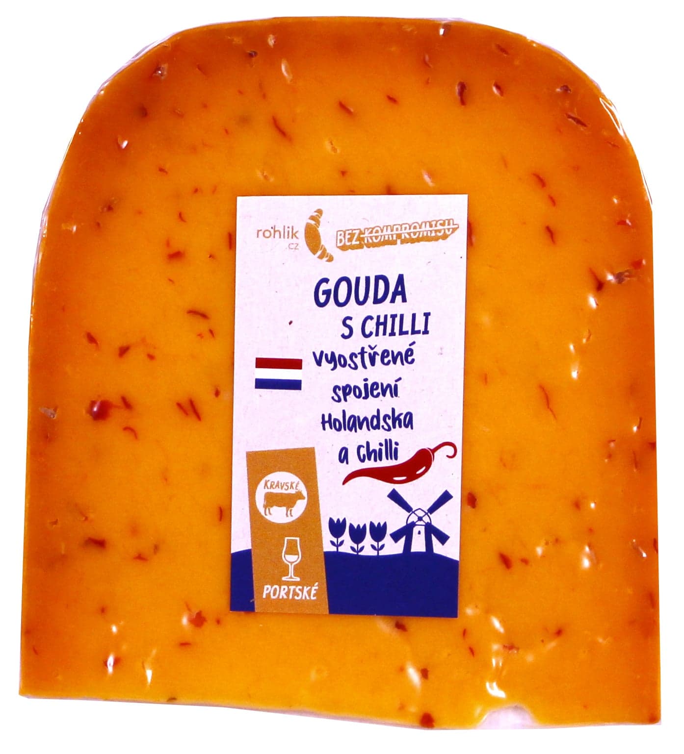 Gouda s chilli výkroj
