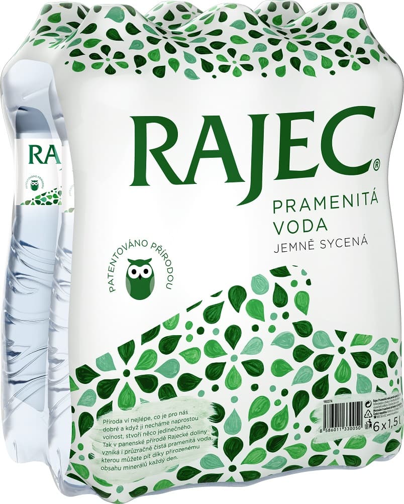 Rajec Jemně perlivá voda (6×1,5l)