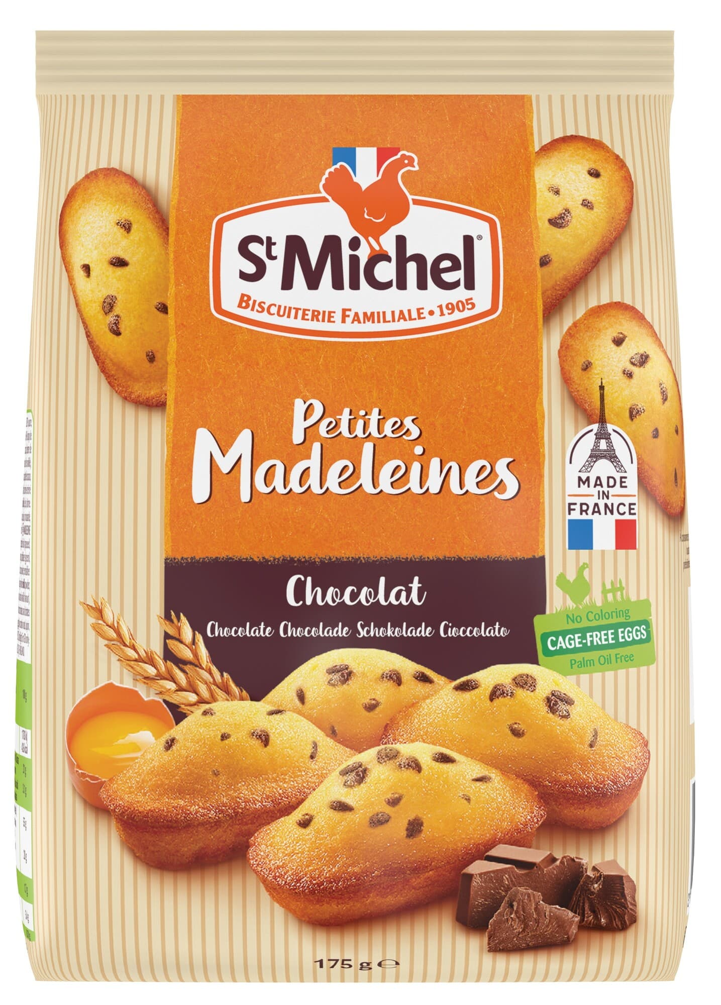 St Michel Mini Madlenky s kousky čokolády