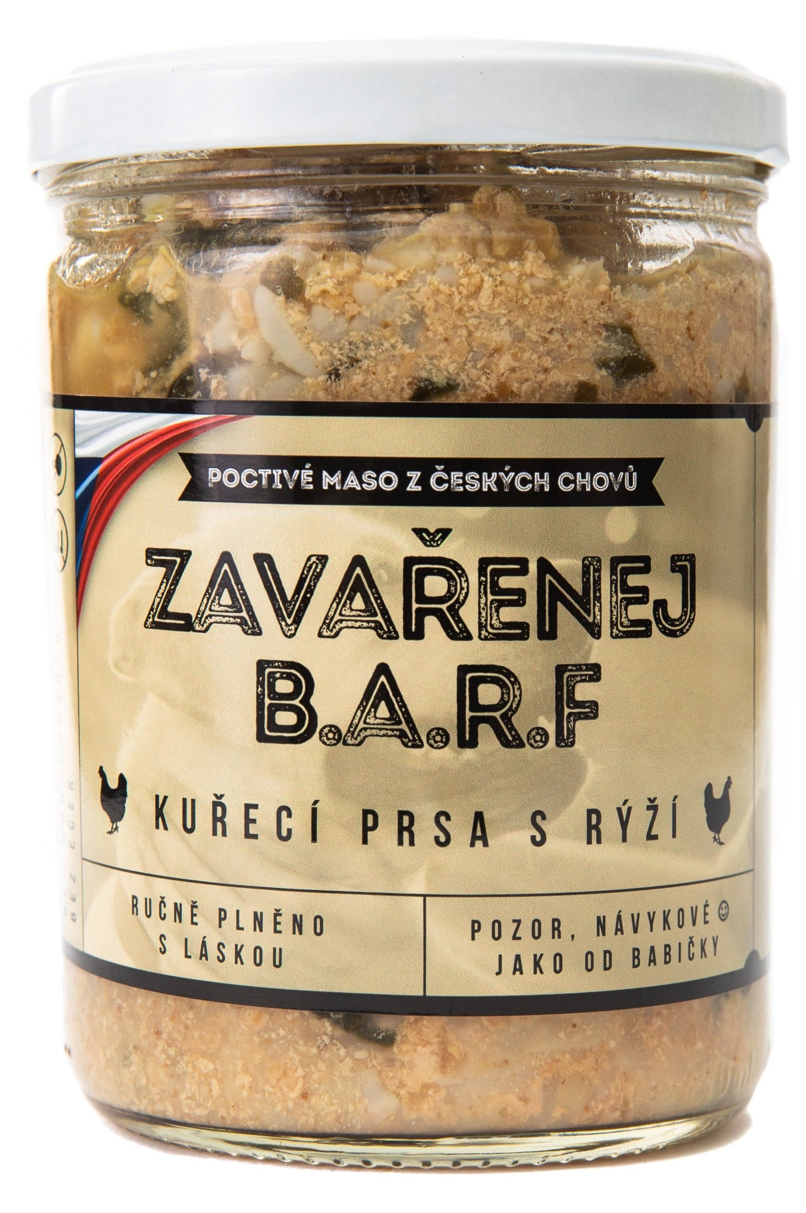 Do psí misky Zavařenej BARF kuřecí prsa s rýží