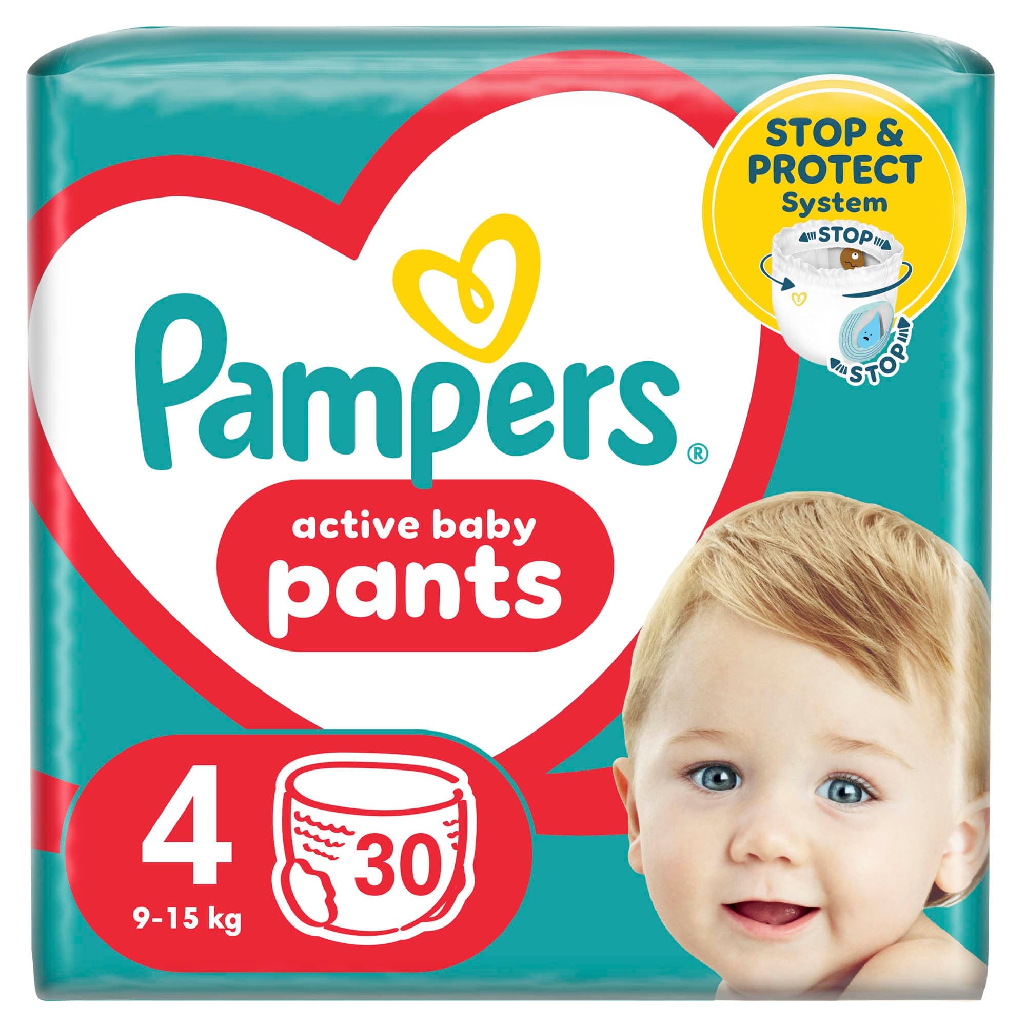 Pampers Pants plenkové kalhotky 4 (9–15 kg)