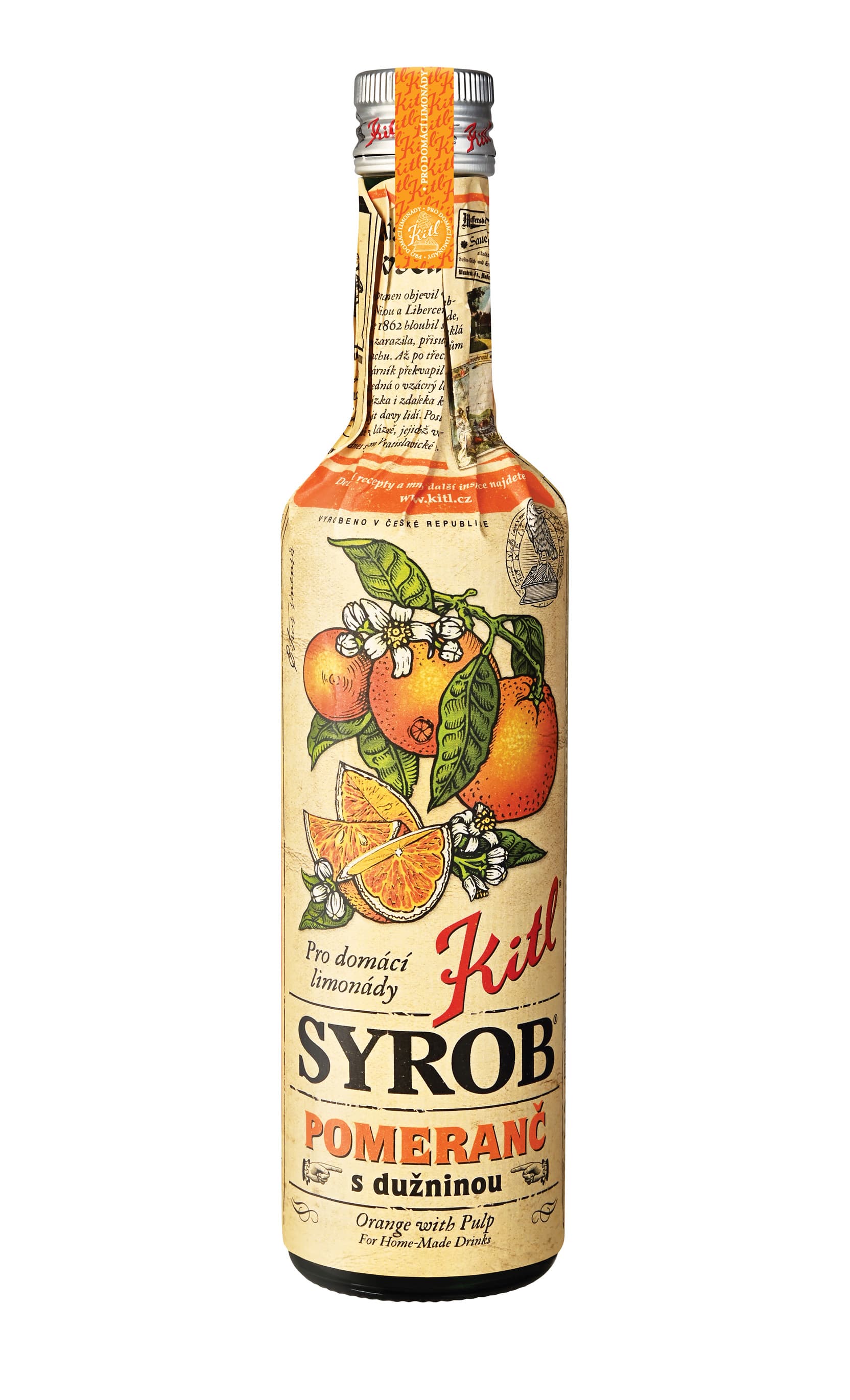 Kitl Syrob Pomeranč s dužninou sklo