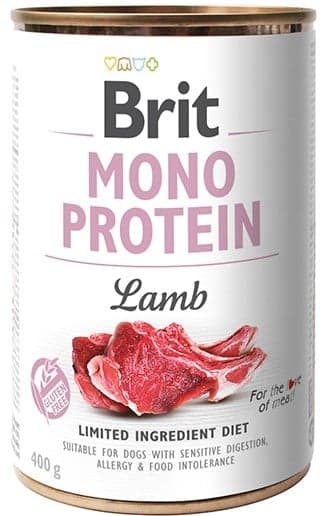 Brit Mono protein Konzerva pro psy – jehněčí
